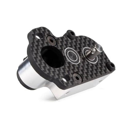 Ultralight Portal Transmission,48Pitch Tiny Gearbox,Machined Ultralight Portal Transmission Tiny Gearbox with Slipper Pad for 1/10 LCG Chassis Cheater Rigs Capra SCX10 III AR45(Silver) - color: Silver