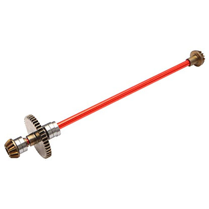 Metal Main Central Axle Drive Shaft Upgraded Replacement Spare Parts Compatible with WLtoys 1/12 Scale 124016 124017 124018 124019(Red) - color: 1:14 Main Drive Shaft