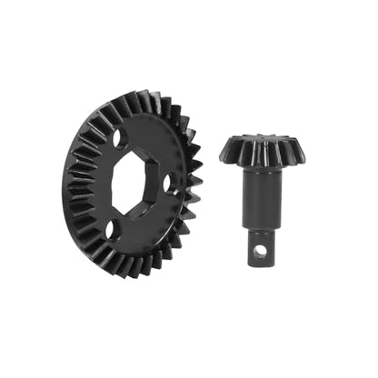 RC Car Upgrade Parts for Axial 1/18 for Capra for UTB18 for Unlimited for Trail Buggy RC Rig Crawler Upgrade Parts Metal Bevel Gear Set 33T/13T Axle Differential Spool(Bevel Gear Set) - size: Bevel Gear Set