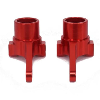 Steering Knuckle Models For Kyosho For Optima 4Wd 1/10 Aluminum 2PCS/set Steering Hub Carrier Blocks RC Model Car For Buggy Off-Road Hopup Parts(Red) - color: Red