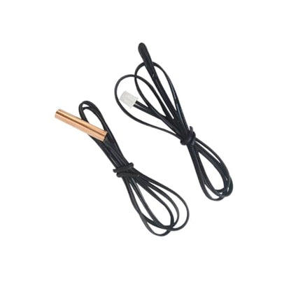 10 Pieces Air Conditioning Temperature Sensor Probe Temperature-Sensing Head 5K 10K 15K 20K 50K(Rubber Head -50K) - color: Rubber head -50K