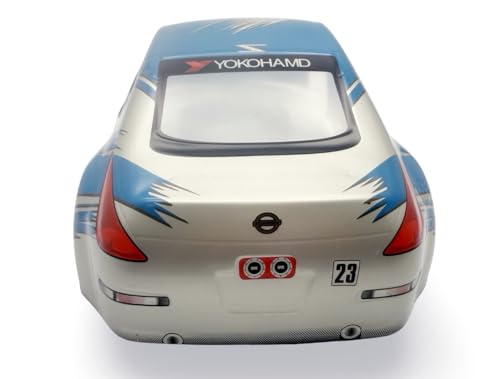 Painted PVC Body Shell for 1/10 On Road Racing Drift Car, Pre Cut, 1:10 Scale, 190mm, Nissan 350Z Style - color: Blue