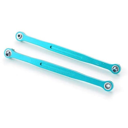 RC Links Linkage Compatible with for traxxas for XMAXX for Monster 1/5 RC Trucks Car Part Wheelbase Rc Steering Link Rod Set Steering Link Rod Set(Blue) - color: Blue
