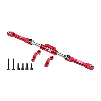 Aluminum Alloy Front Steering Links for Vanquish 1/10 H10 Optic Kit-VPS09027 Upgrades - Red