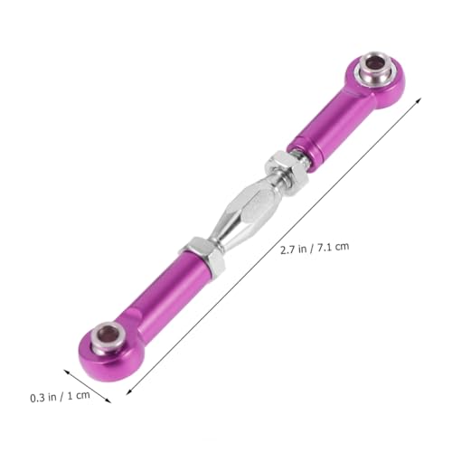 Adjustable Turnbuckle Rod Kit 71mm Aluminum for Car Rod Linkage Easy Install for 1/10 Vehicles