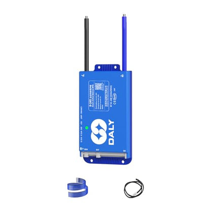 DALY Smart BMS 24V-72V 60A Built-in 1A Active Balancer | Bluetooth App Monitoring. 8S-24S LiFePO4 Li-ion LTO Support. Designed for E-Bikes, Golf Carts, RVs, Solar Systems - style: 60A 8-24S BT