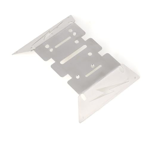 LCX Racing 1/8th RC Crawler Car Stainless Steel Skid Plate Guard Chassis Armor for RC Car Axial AXP8 Gilamon 2.2, Upgrades Parts Accessories