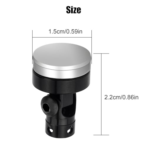 8pcs Magnetic Invisible Body Post Mounts for 1/8 1/10 Scale RC Cars Black Aluminum Alloy Stealth Design Easy Installation