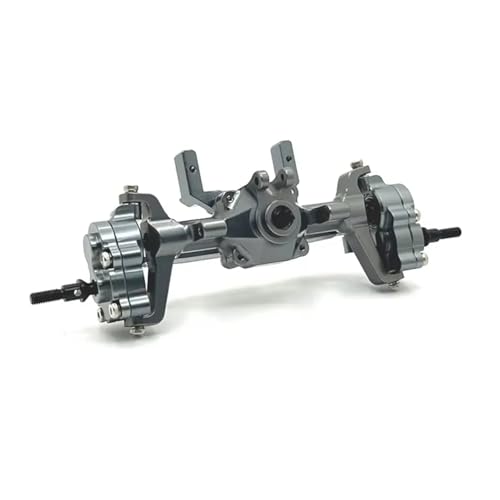 RC Crawler Axle for FMS for FCX24 for Xiaoqi for Crusher 1/24 RC Models Portal Axle Upgrade Kit Aluminum Front Rear Assembly(Gray,Front) - color: Gray, size: Front