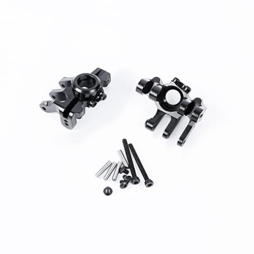 Aluminum Front Steering Knuckles for Axial RBX10 Ryft 1/10 RC Car Upgradeds (Black) - color: Black