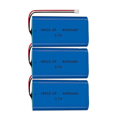 3Pack 3.7V 4000mAh Rechargeable Lithium Ion Battery Pack Li-ion Cell XH2.54-2P Plug for Remote Control Cars DIY Replacement - color: No Charger Cable, size: 3Pack