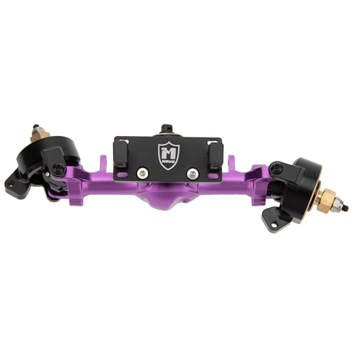 MEUS RACING 5mm ISO V2 TRX4M Axles with Adjustable Servo Mount for TRAXXAS 1/18 TRX4M RC Crawler (Purple) - color: Purple