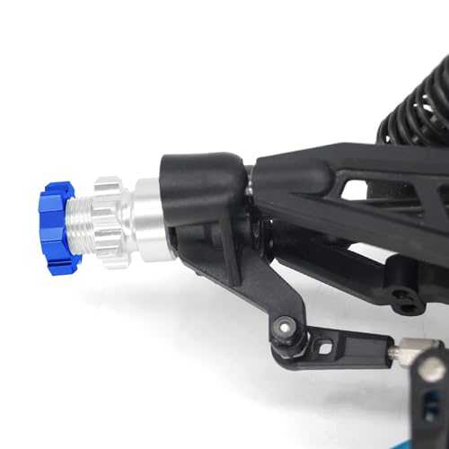 OGRC 12mm to 17mm Wheel Hex Adapter, Hex Extension for Slash Losi RC Car | Aluminum Hub, 10mm Extension, 17mm Wheel Conversion, for Traxxas Losi HPI 1/10 RC Truck Buggy, Blue - color: Blue