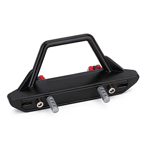 INJORA Metal Front Bumper with Lights for 1/24 SCX24 Wrangler Gladiator（B） - color: Bumper B