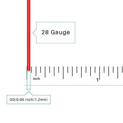 BNTECHGO 28 Gauge Silicone Wire Spool Red and Black Each 25ft 2 Separate Wires Flexible 28 AWG Stranded Tinned Copper Wire | Flexible 28 AWG Stranded Tinned Copper Wire Silicone Rubber Insulation For RC Models, Drone, Robot, EV Charger, 3D Printer - size: