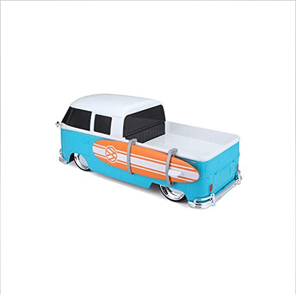 Maisto Tech R/C 1:16 Scale 2.4 GHz VW Type 2 Pick-up w/Surfboard, Blue with White