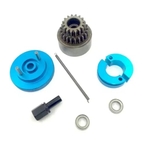 Flywheel Clutch Bell and Shoe for Spring Bearings Upgrade Part for HSP 1/10 | RC Car Upgrades Parts with clutch bell springs reliable For nitro engine power transfer buggy tracks(Double) - size: Double