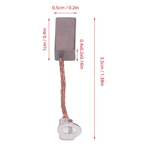 6Pcs RC Carbon Copper Motor Brushes 35mm for 540 550 Brushed Motor 1/10 Crawler Hobby Replacement Parts