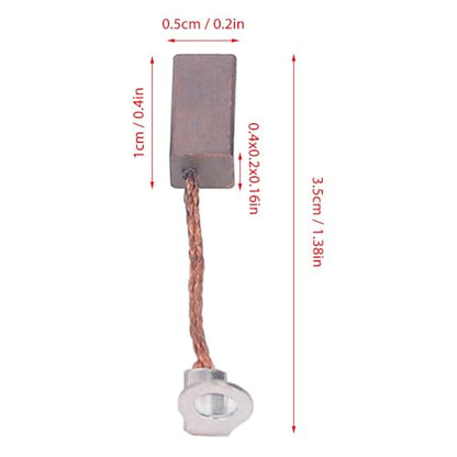 6Pcs RC Carbon Copper Motor Brushes 35mm for 540 550 Brushed Motor 1/10 Crawler Hobby Replacement Parts