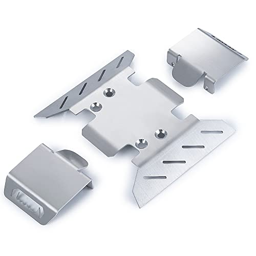 Stainless Steel Chassis Center Skid Plate Armor Guard for Axial SCX6 1/6 RC Crawler Car Upgrades