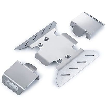 Stainless Steel Chassis Center Skid Plate Armor Guard for Axial SCX6 1/6 RC Crawler Car Upgrades