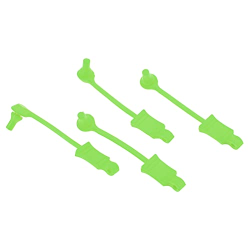 4 Set Car Clip Retainer Rc Car Body Shell Clip Retainers Steel Rubber Clips W Pull Tabs R Pins Universal Shell Replacement Parts for Remote Control Car Upgrade Part (Green) - color: Green