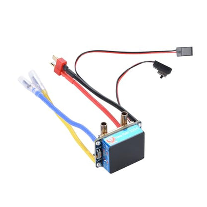 CHICHIYANG RC Steel Brushed ESC Kit, Aluminium Alloy Water-Cooled Dual Mode Brushed ESC Kit for RC Boat/Car RC Car RC Crawler - size: 320A