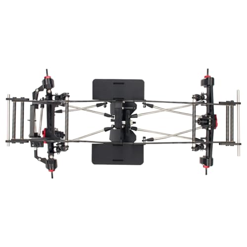 Carbon Fiber LCG Chassis Kit Frame Rails Skid Plate CMS Servo Panhard Mount for 1/10 RC Rigs Crawler Capra SCX10 II VS4-10 Comp Builds DIY Parts (Full Chassis Kit) - style: Full Chassis Kit