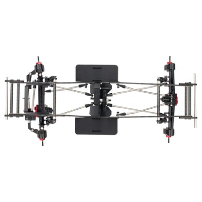 Carbon Fiber LCG Chassis Kit Frame Rails Skid Plate CMS Servo Panhard Mount for 1/10 RC Rigs Crawler Capra SCX10 II VS4-10 Comp Builds DIY Parts (Full Chassis Kit) - style: Full Chassis Kit