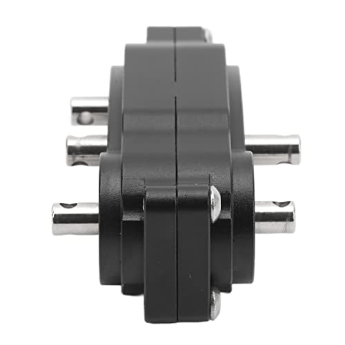 2 Speed Gearbox Transfer, CNC Machined Aluminum Alloy Transmission for 1/10 RC Crawler Climber, with Anodized Look and Fine Workmanship for SCX10 313mm Wheelbase Frame (Black) - color: Black