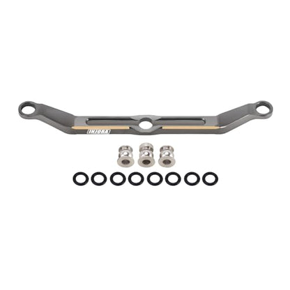 INJORA Brass Steering Link for 1/18 RC Crawler TRX4M Upgrade, 12g (Grey) - color: Grey