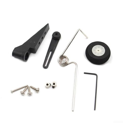 Tail Wheel Bracket Assembly for All Types of Fixed Wing RC Planes, Includes Sponge Wheels