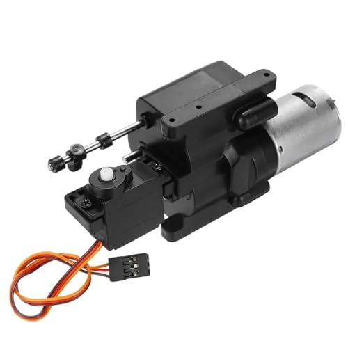 Metal 2-Speed Transmission Gearbox Assembly with Plastic Inner Gears for WPL B1 B16 B24 B36 C24 1/16 4WD 6WD RC Crawler Upgrades