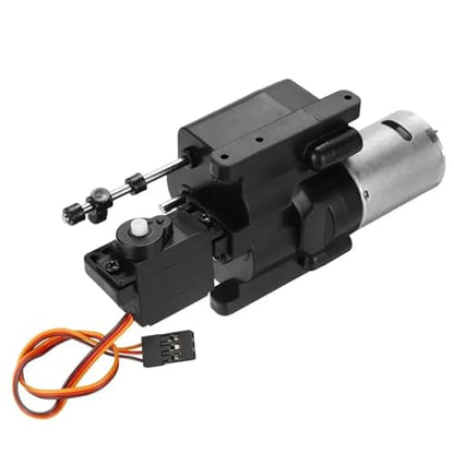 Metal 2-Speed Transmission Gearbox Assembly with Plastic Inner Gears for WPL B1 B16 B24 B36 C24 1/16 4WD 6WD RC Crawler Upgrades
