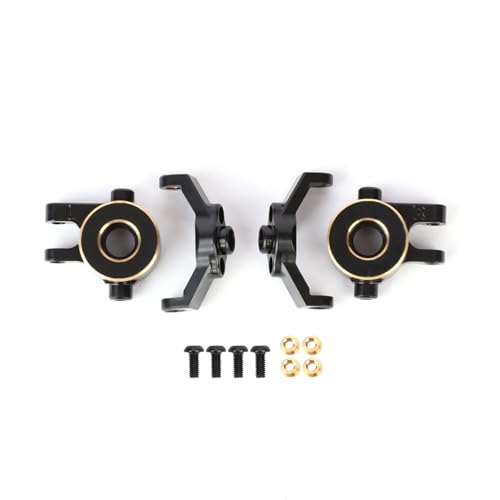 Brass TRX4M Steering Knuckles with Caster Blocks C-hubs Steering Set for TRX4M Upgrade Parts 1/18 RC Crawler