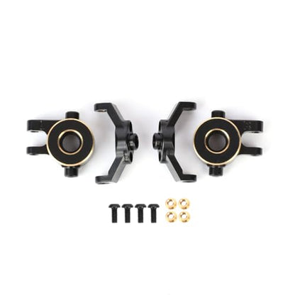 Brass TRX4M Steering Knuckles with Caster Blocks C-hubs Steering Set for TRX4M Upgrade Parts 1/18 RC Crawler