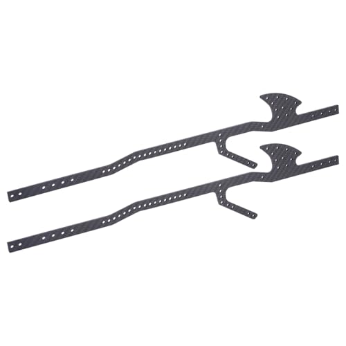 1/10 Performance Carbon LCG Chassis Kit with Gearbox & Shock Absorbers for RC Crawler SCX10 & Capra Upgrade Parts (Carbon Fiber Rails) - style: Carbon Fiber Rails