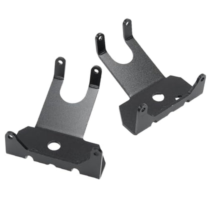 2PCS RC Car Aluminum Axle Protector Chassis Armor Front & Rear Skid Plate Compatible with 90018 90048 90053 1/10 RC Crawler Car Upgrades (Black) - color: Black