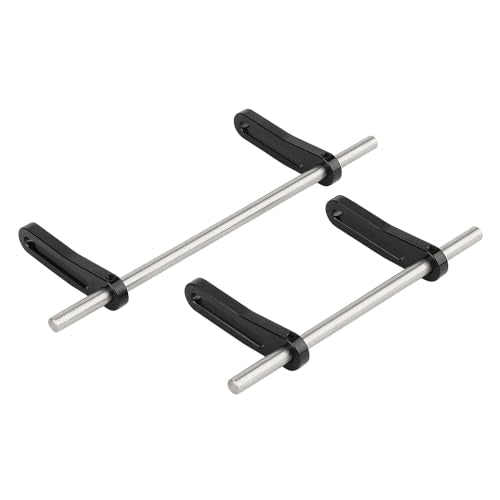 Metal Front Rear Modular Bumper Bull Bars for 1/10 RC Crawler Chassis LCG TRX4 TRX6 SCX10 Capra Dodge Power Wagon Upgrade Parts (Black) - color: Black