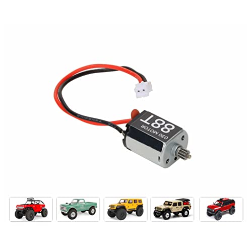 RC Brushed Motor 030 Upgrade Carbon Brush Motor 88T RC Carbon Brushed Motor Replacement Compatible with AXIAL SCX24 1/24 RC Car