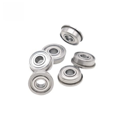 FR2-5ZZ Flange Bearing 3.175 * 7.938 * 3.571 mm (10PCS) 1/8" X5/16 X9/64 Inch Flanged FR2-5 Z ZZ Ball Bearings - size: FR2-5ZZ 3.175 * 7.938 * 3.571