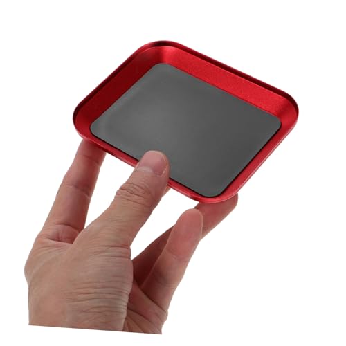 SOLUSTRE 2pcs Magnetic Screw Tray for Rc Car and Hobbyists, Aluminum Alloy Storage Bowl with Smooth Rounded Edges, Quick Sorting Holder for Screws and Bolts, for Detailed Tasks and Repairs