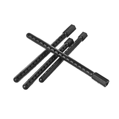 angwang Rc Car Body Post Mounts,4pcs Plastic Body Post Mounts 1:10 for HSP 94123 94122 Model RC Car Replacement Black