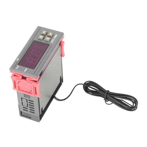 Digital Temperature Controller, STC 1000 Cooling and Heating Thermostat with Sensor, for Temperature Measurement and Control (12V) - style: 12V