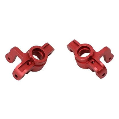 RC Steering Knuckle Block for Losi Lasernut U4 1/10 Aluminum Alloy Front Steering Spindle Knuckle Steering Cup RC Car for Buggy Upgrade Accessories(Red) - size: Red