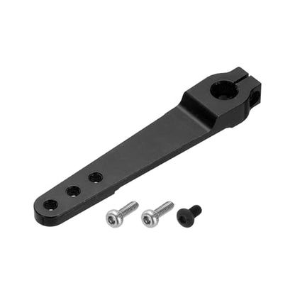 MECCANIXITY 1 Pcs Aluminum Servo Horn Long 25T Steering Arm 63mm Length Black Suitable for DIY RC Car/Boat/Airplanes Boat Model Accessories - color: Black