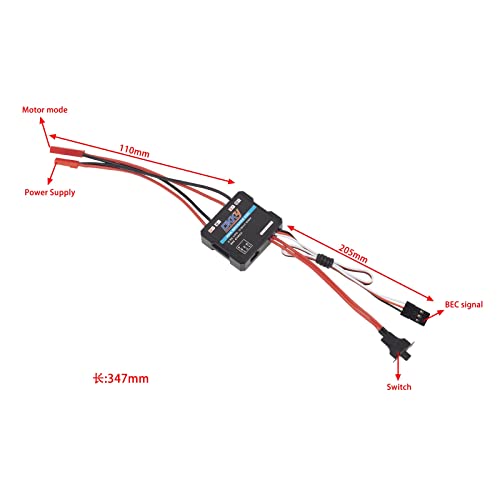 DKKY RC Brushed ESC 40A, RC Motor Electric Speed Controller for 1/16 1/18 1/24 RC Crawler AX24 FCX24 FCX18 RC Accessories Parts