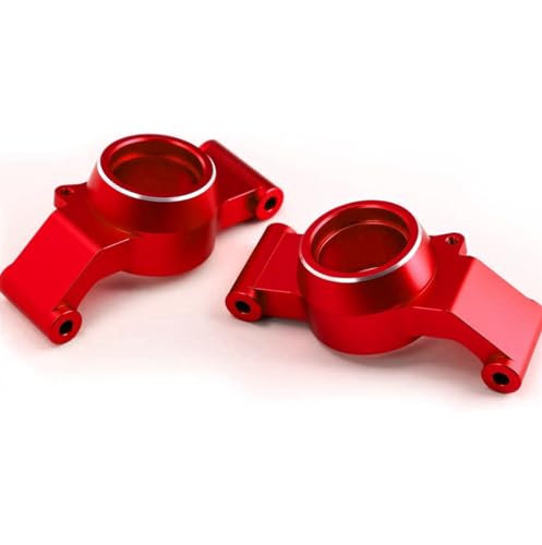 Alloy Rear Hub Carrier #7752 Upgrade Parts for 1/5 X-Maxx Xmaxx 6S 8S RC Monster Truck 2pcs/Set (Red)