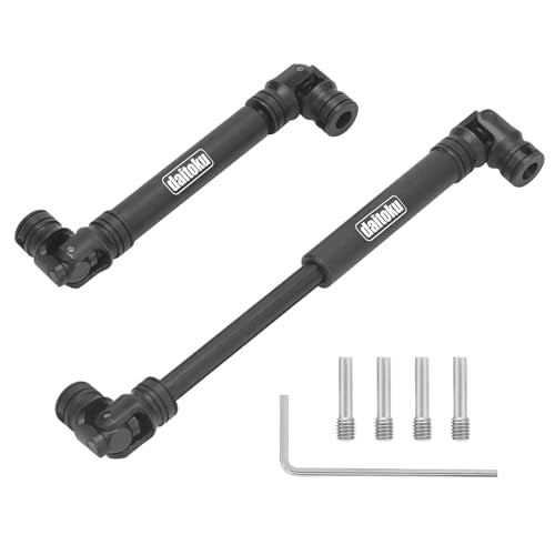 daitoku Steel Centre Drive Shaft CVD Driveshaft Upgrade Parts 105-155mm for 1/10 Axial SCX10 Redcat Gen7 /Pro RC4WD D90 RC Crawler Car (2PCS)