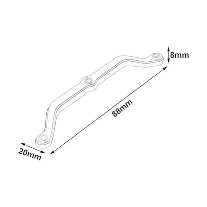 Compatible with C8801 AX-8560 1/18 RC Truck Model Accessory Upgrade Parts Steering Rod Steering Linkage Servo Link RC Car Pull Rod Linkage - color: Red
